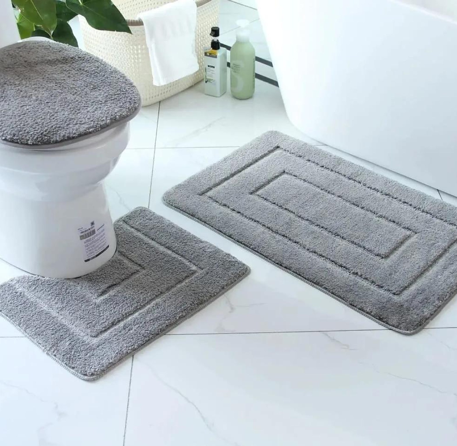 3pcs Bathroom mats image