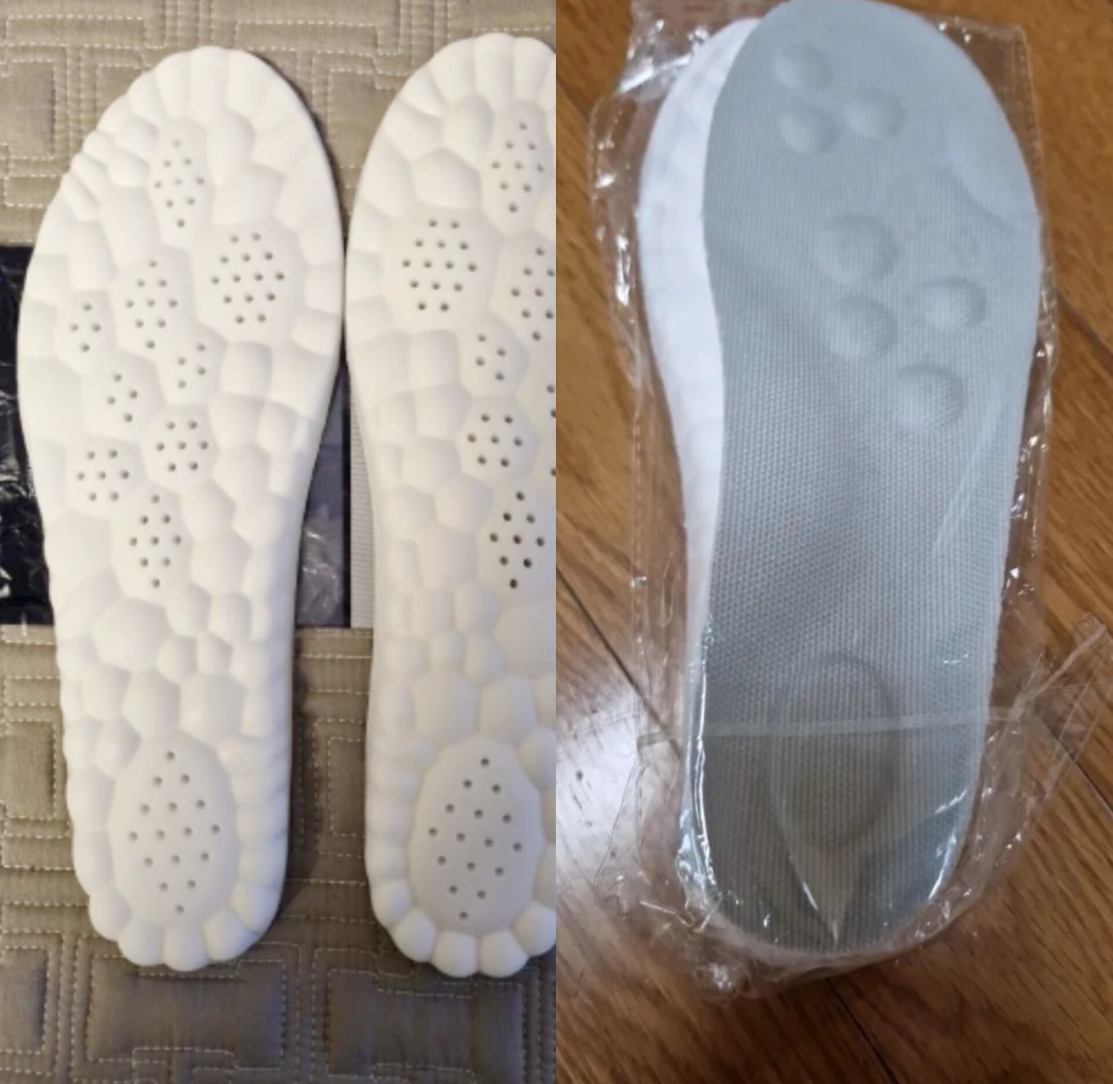 Ultra-Soft Honeycomb Comfort Insoles for Shock Absorption & Breathability - Universal Shoe Cushion Inserts for Men & Women image