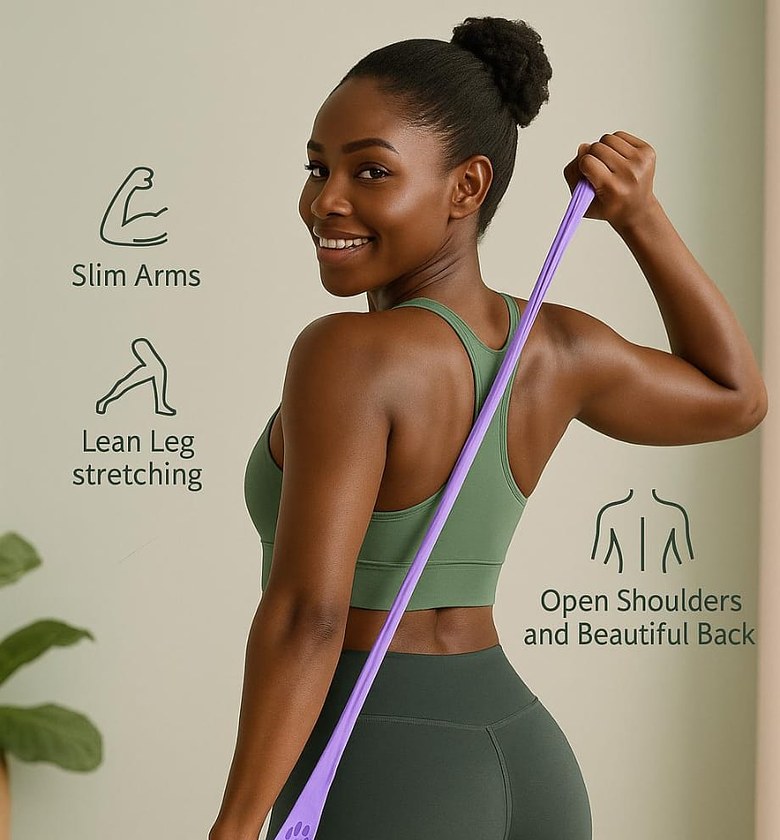 Resistant Yoga Muscle Stretcher Band image