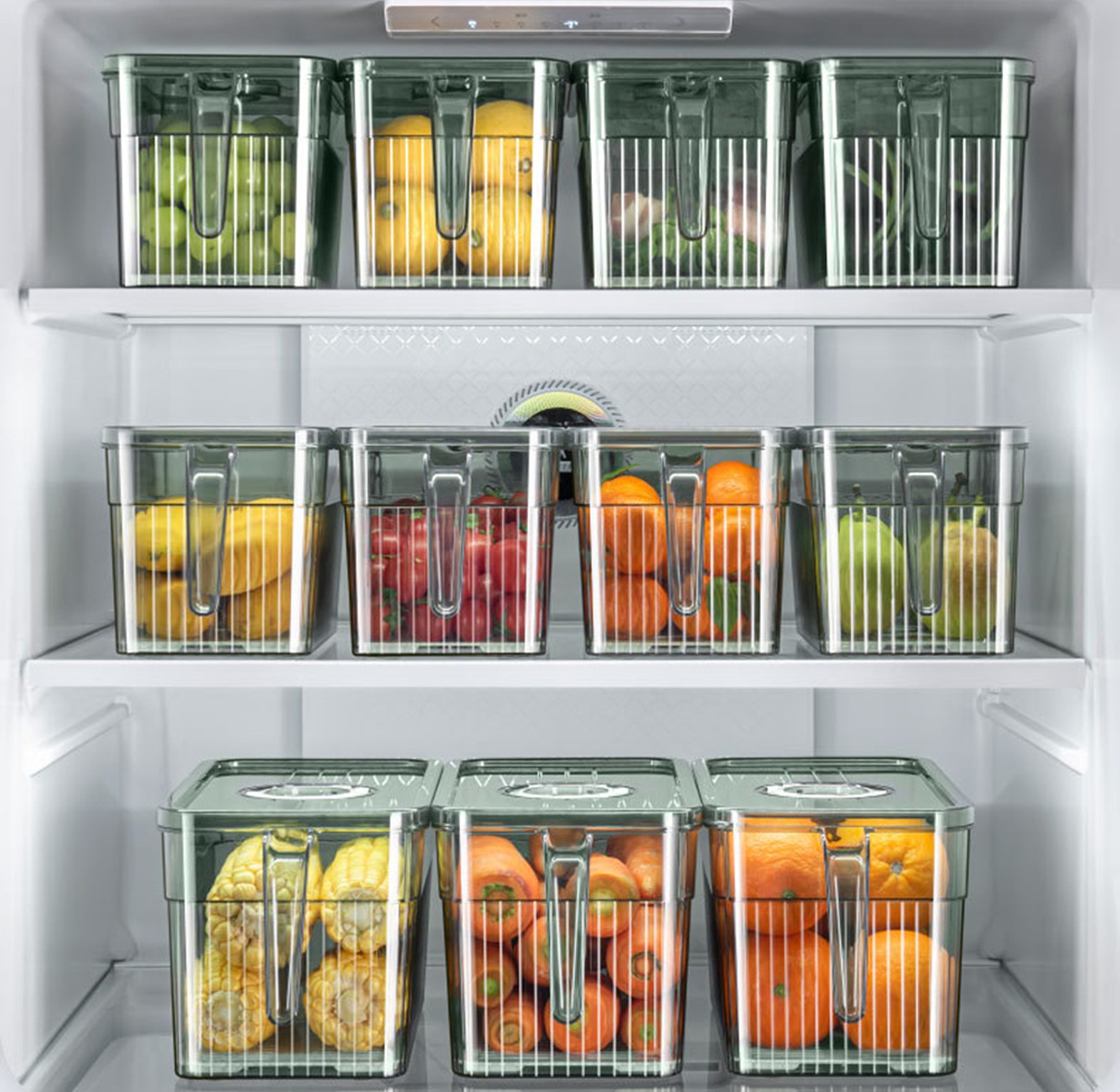 3L Premium Fridge Organizer Box with Handle - Fresh Food Keeper  image