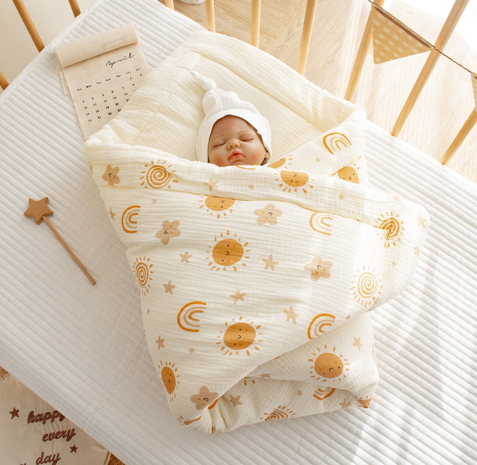 CloudSoft™ Quilted Muslin Blanket image