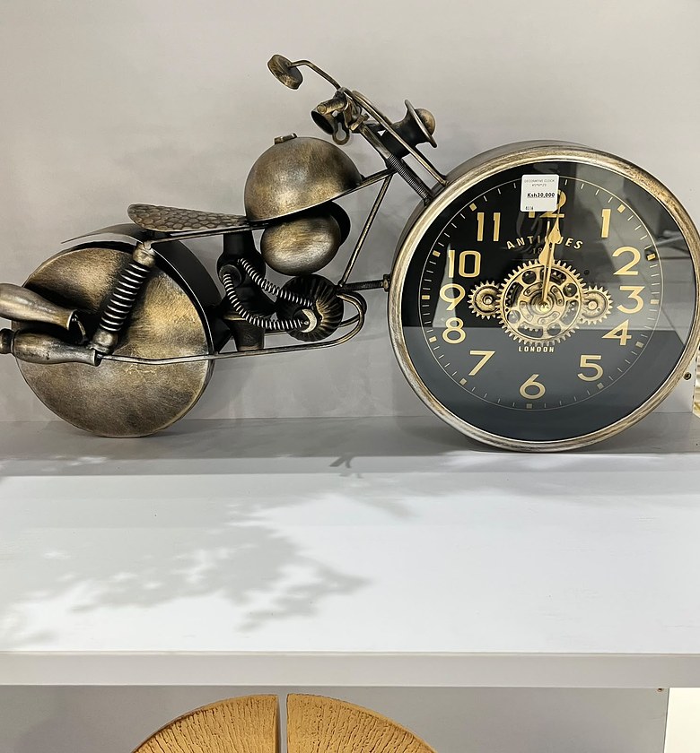 Motorcycle Decorative Clock, 45 × 8 × 23 cm image