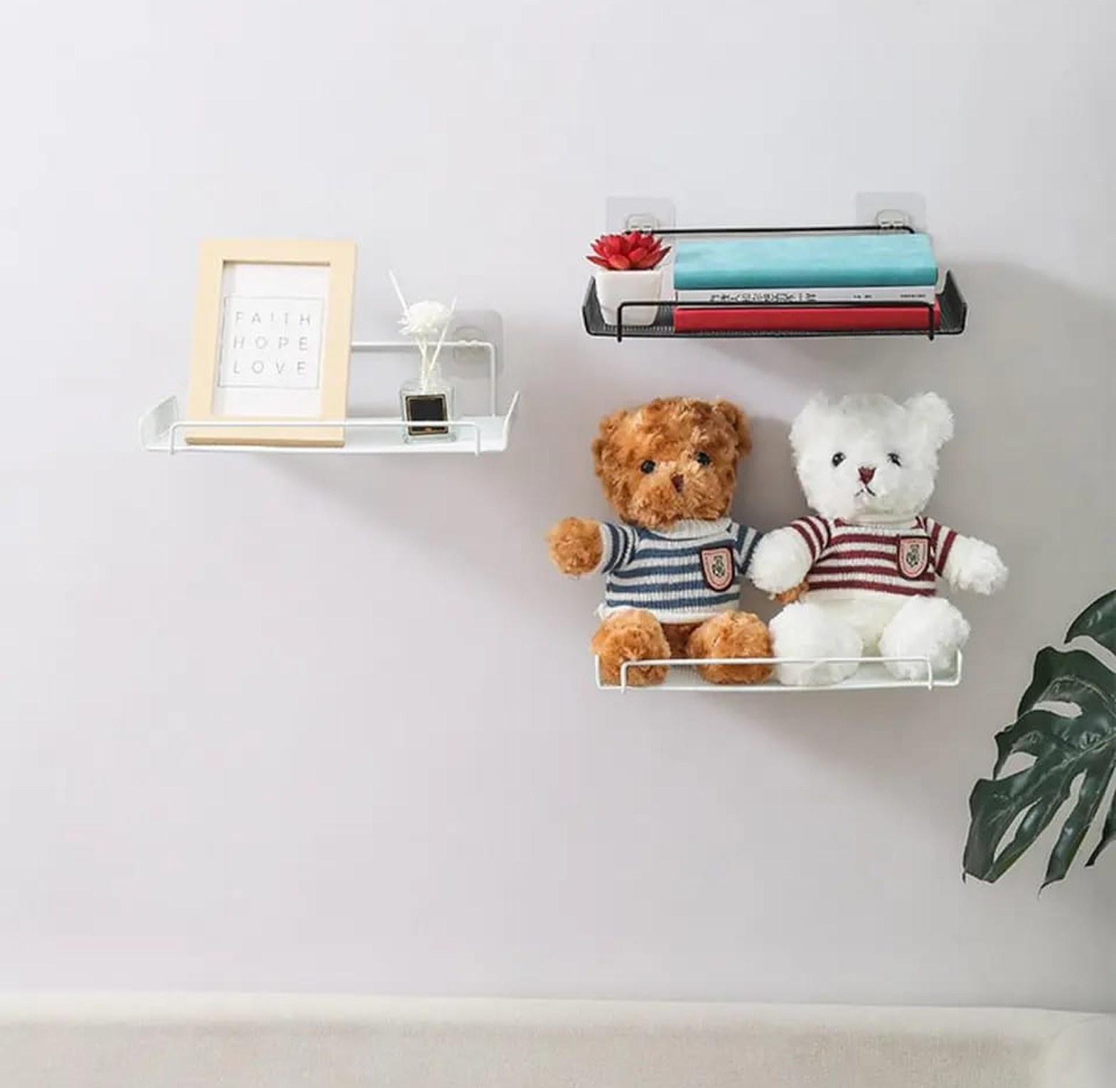 Wall-Mounted Router & Remote Control Organizer Shelf  image