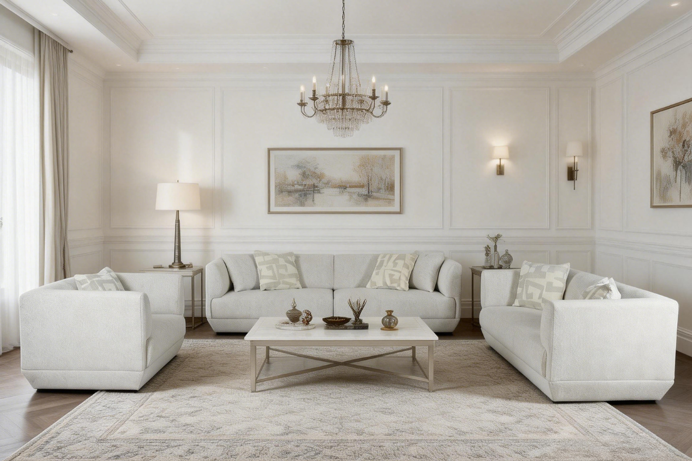 GEORGIO 7 Seater Fabric Sofa (3+2+1+1) image 1