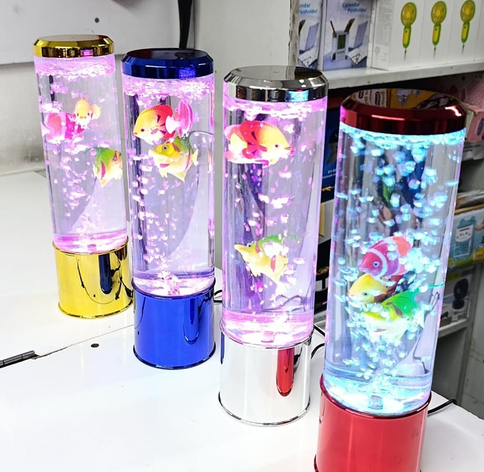 28cm LED Bubble Fish Lamp Aquarium Light for Home Decor image