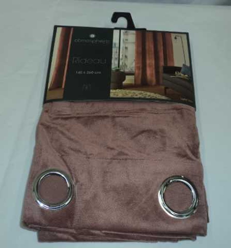 CURTAIN LILOU BLUSH 140X2 image