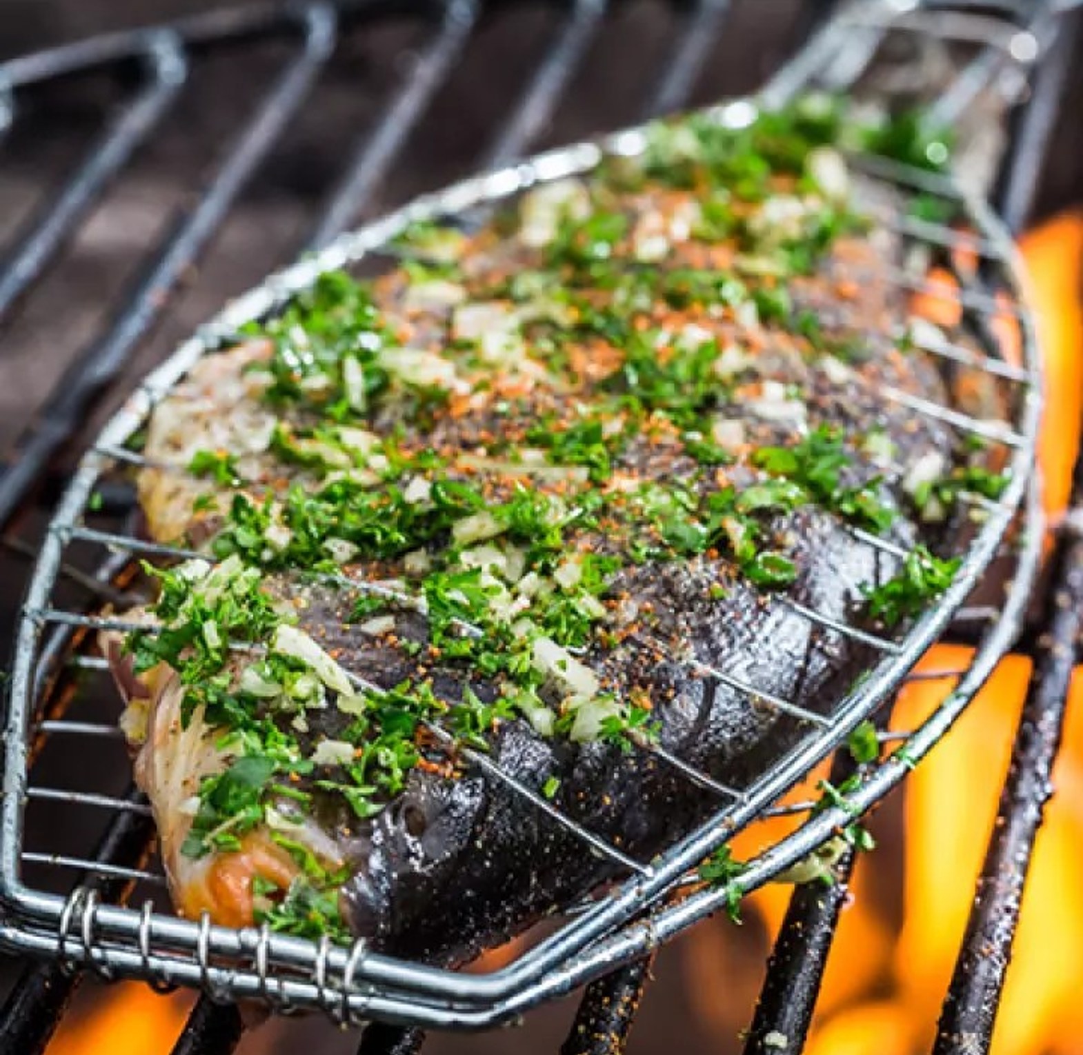 Fish Grill Basket, Fish Choma Grill image