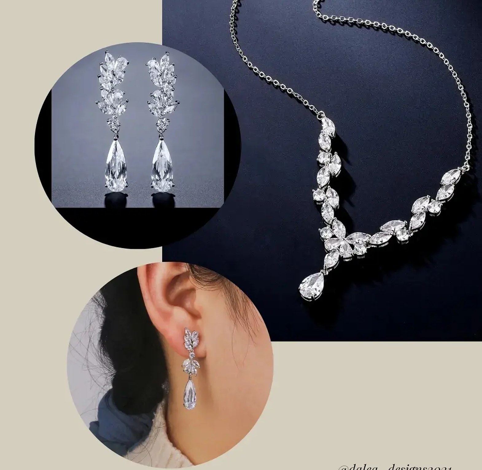 Bridal cubic Zirconia set image