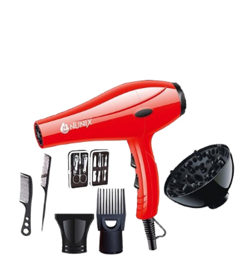 Nunix Hair Blow Dryer With Beauty Accessories HD-01C  image