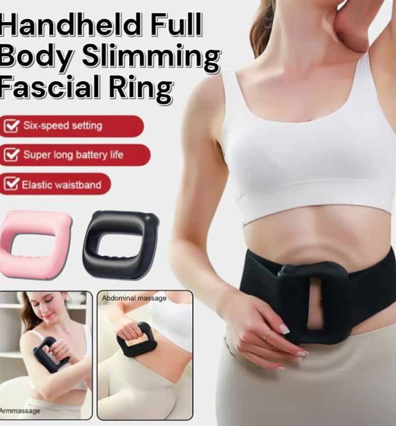 Portable Vibration Massage Belt & Handheld Full Body Slimming Fascial Ring - CJH-1505 Deep Tissue Massager image