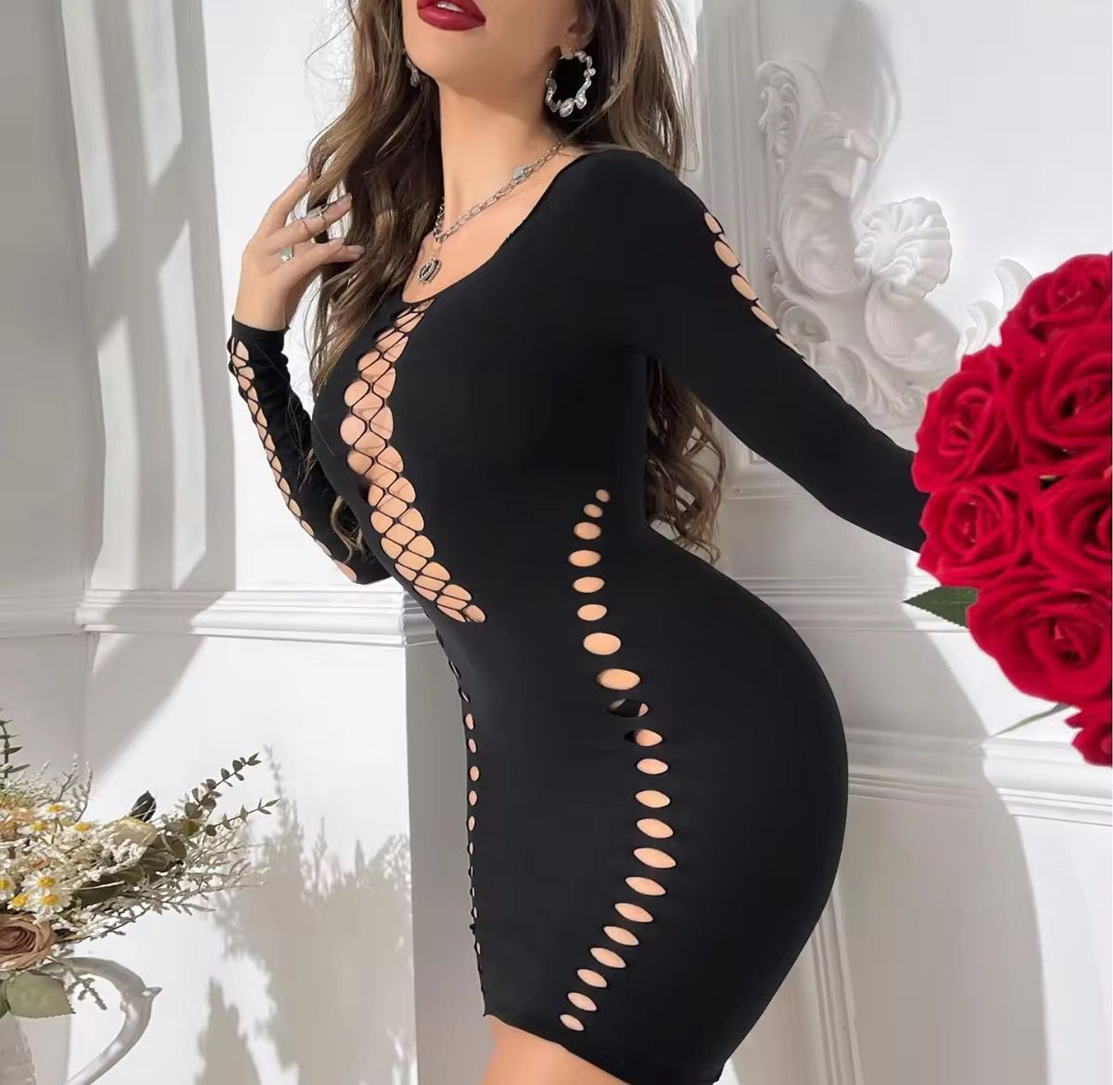 B616 Body  Stockings Dress image
