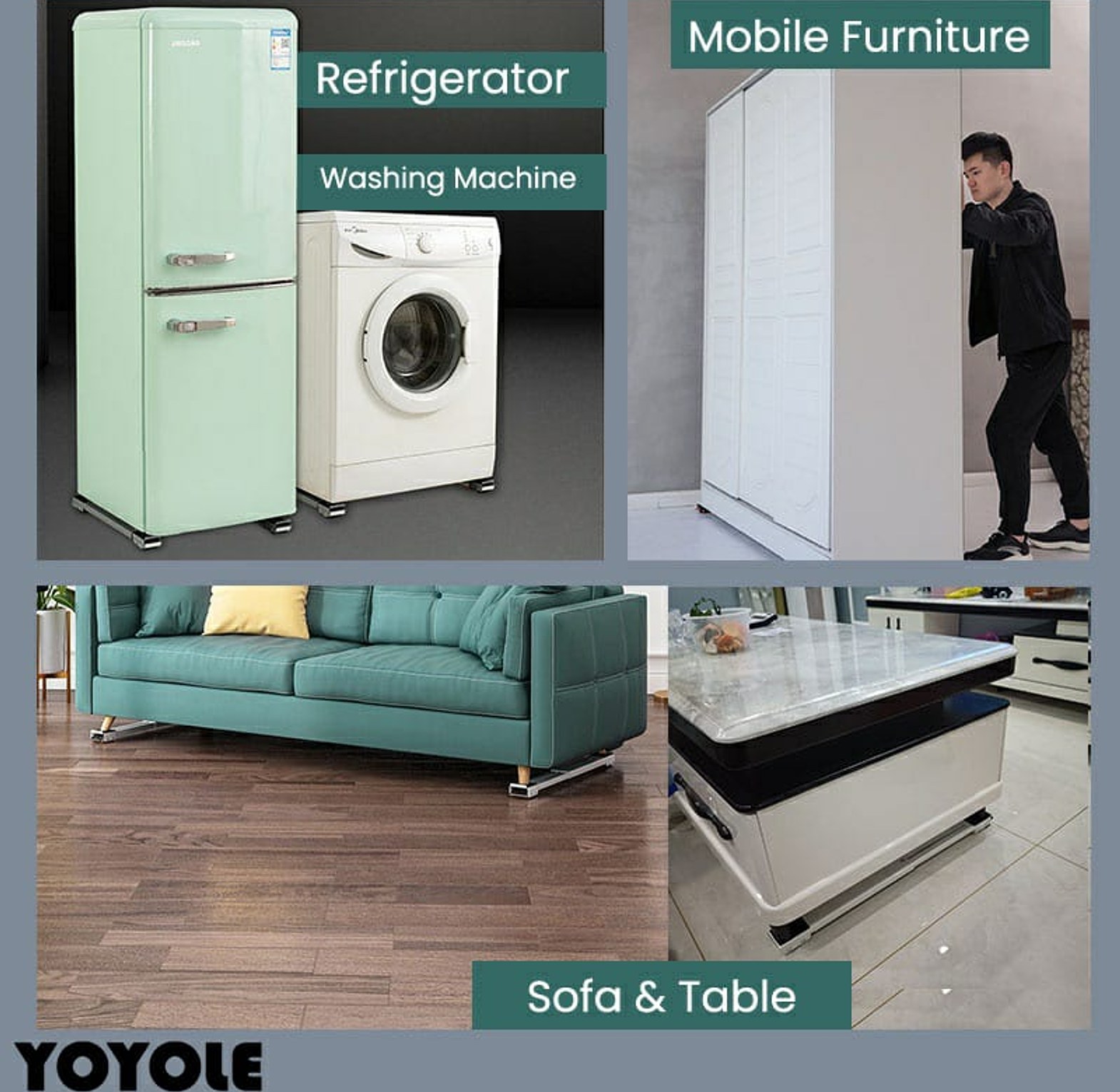 Washing Machine Adjustable Roller Stand image