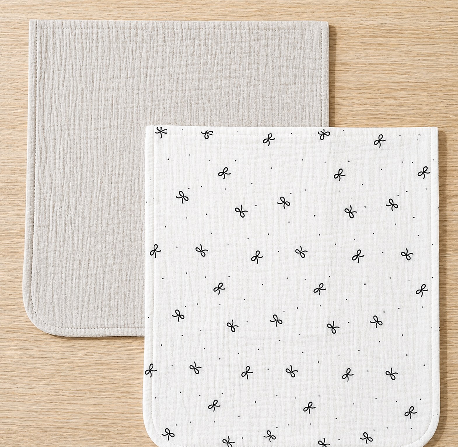 Premium Muslin Burp Cloth Set (2pcs) image