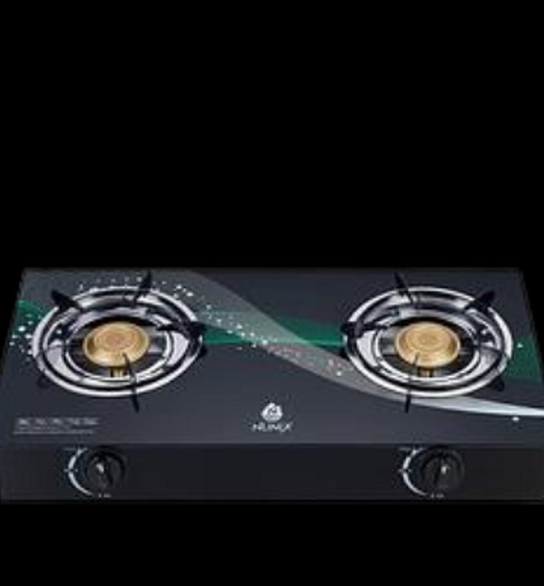 Nunix Auto Ignition Glass Top 2 Burner Gas Cooker image