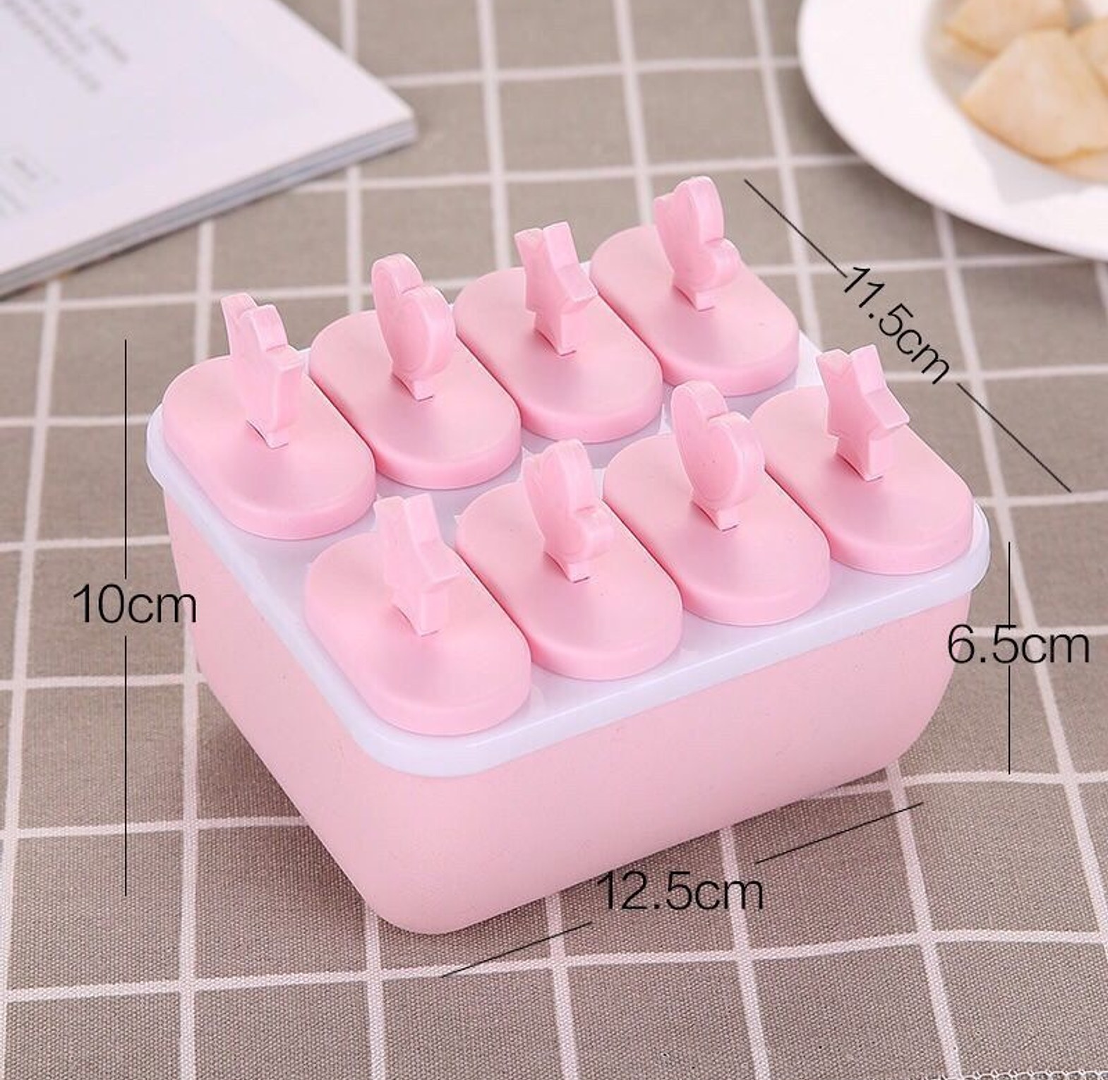 Popsicle Molds 8 Grid Ice Pop Molds  image