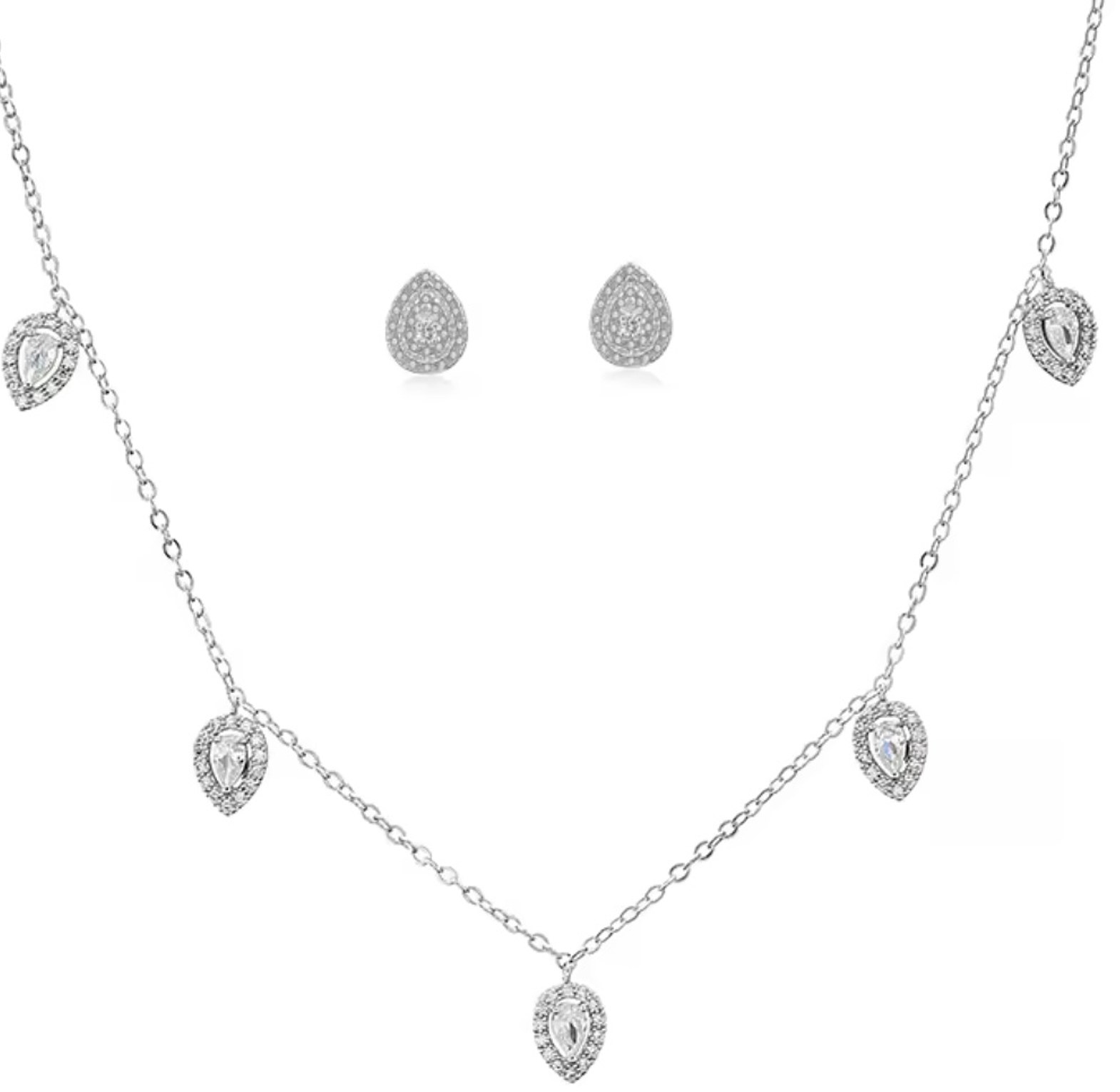 Dazzling Teardrop Cascade Set image