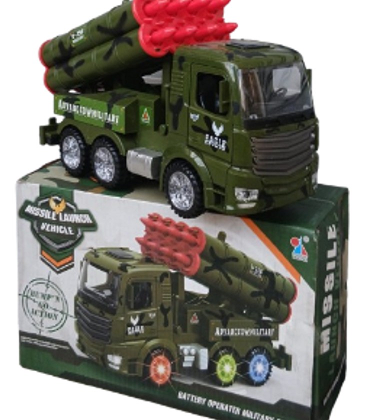 Missile launch vehicle with lights and music Battery Powered image