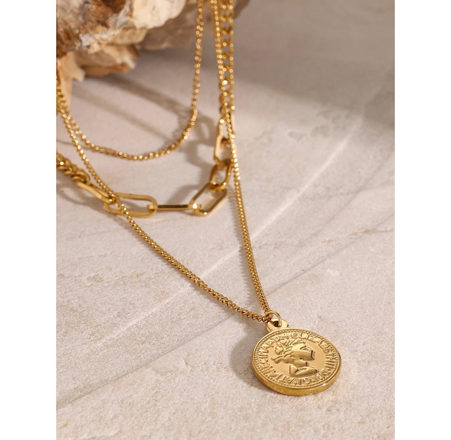 Coin Layered Necklace  image