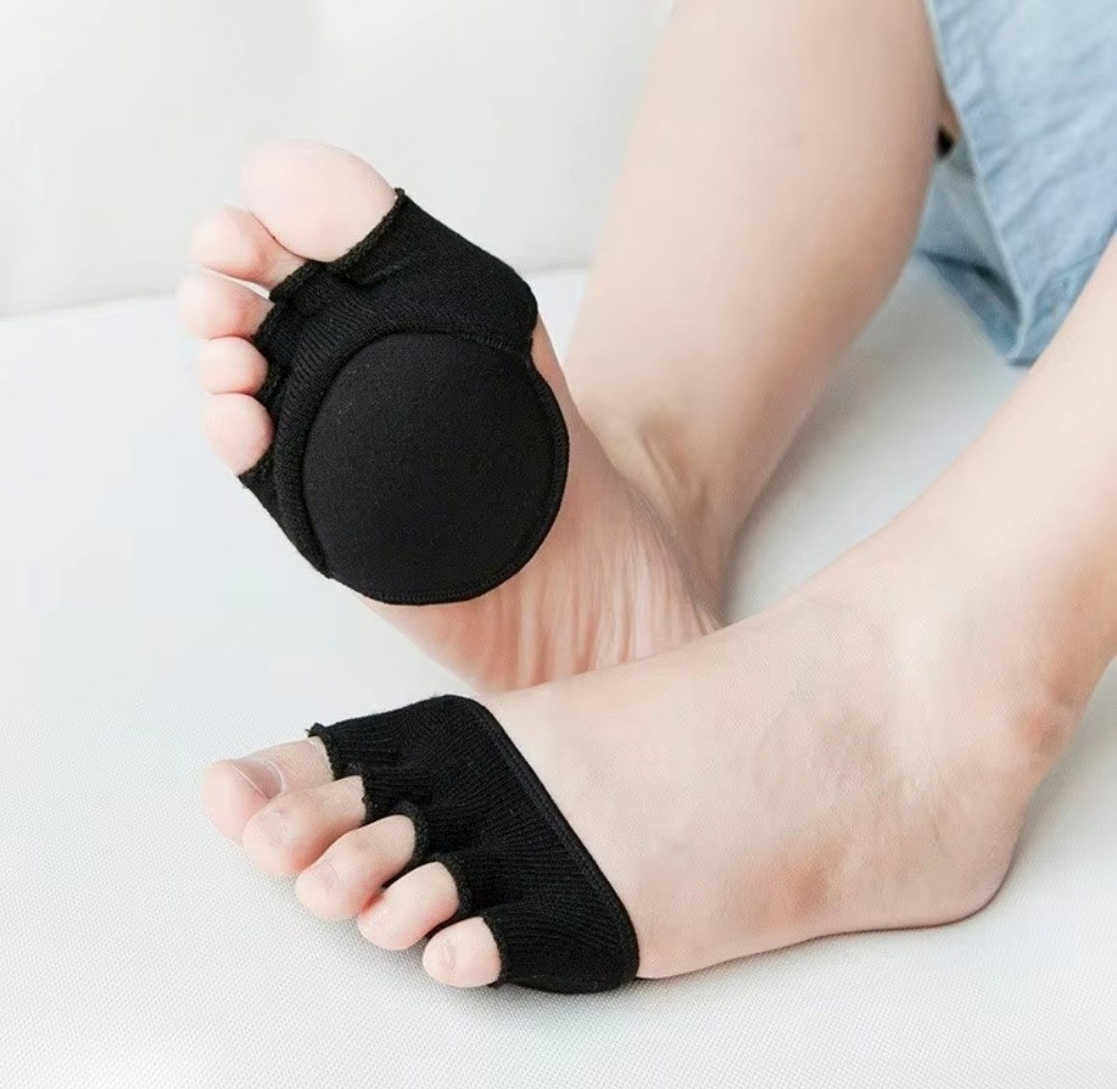 Five Toe Forefoot Pads Metatarsal Cushion Separator for Heels image