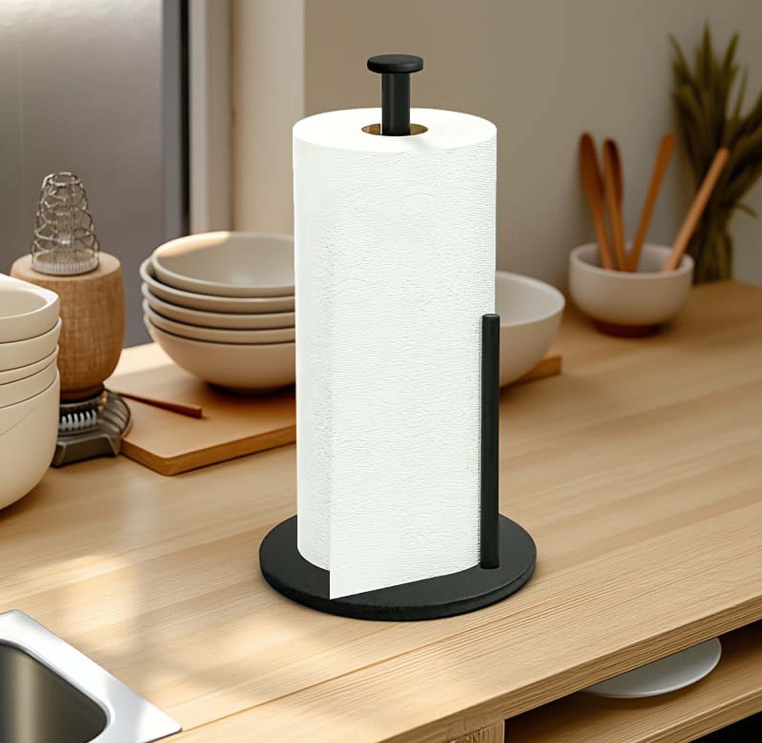 Stainless Steel Vertical Paper Towel Holder image