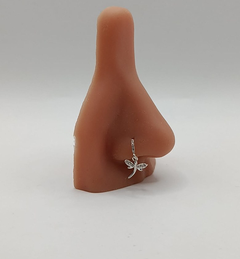 Crystal Dragonfly Nose ring/ Helix Hoops image