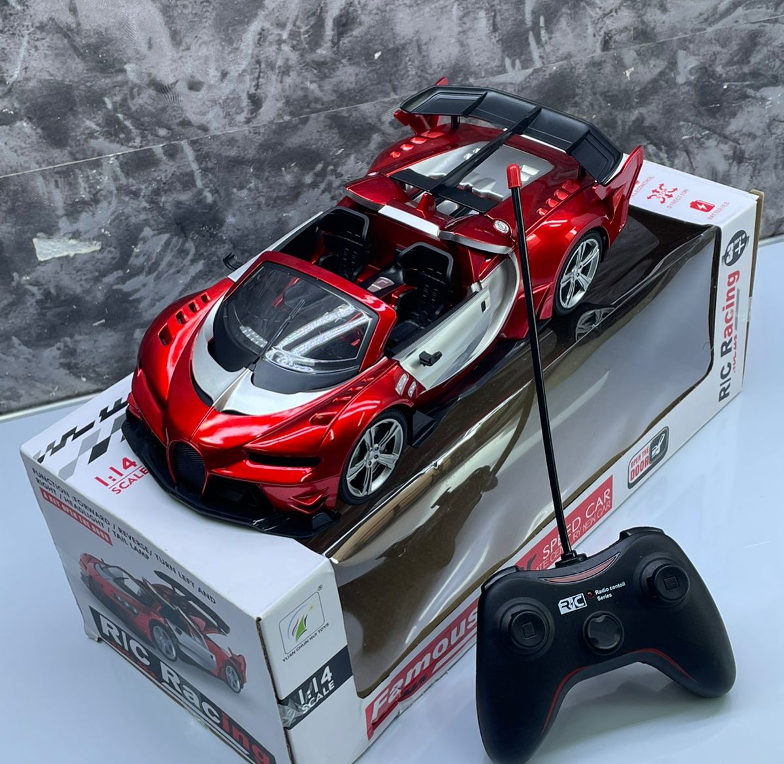 BUGATTI RECHARGEABLE REMOTE CONTROL TOY CAR image