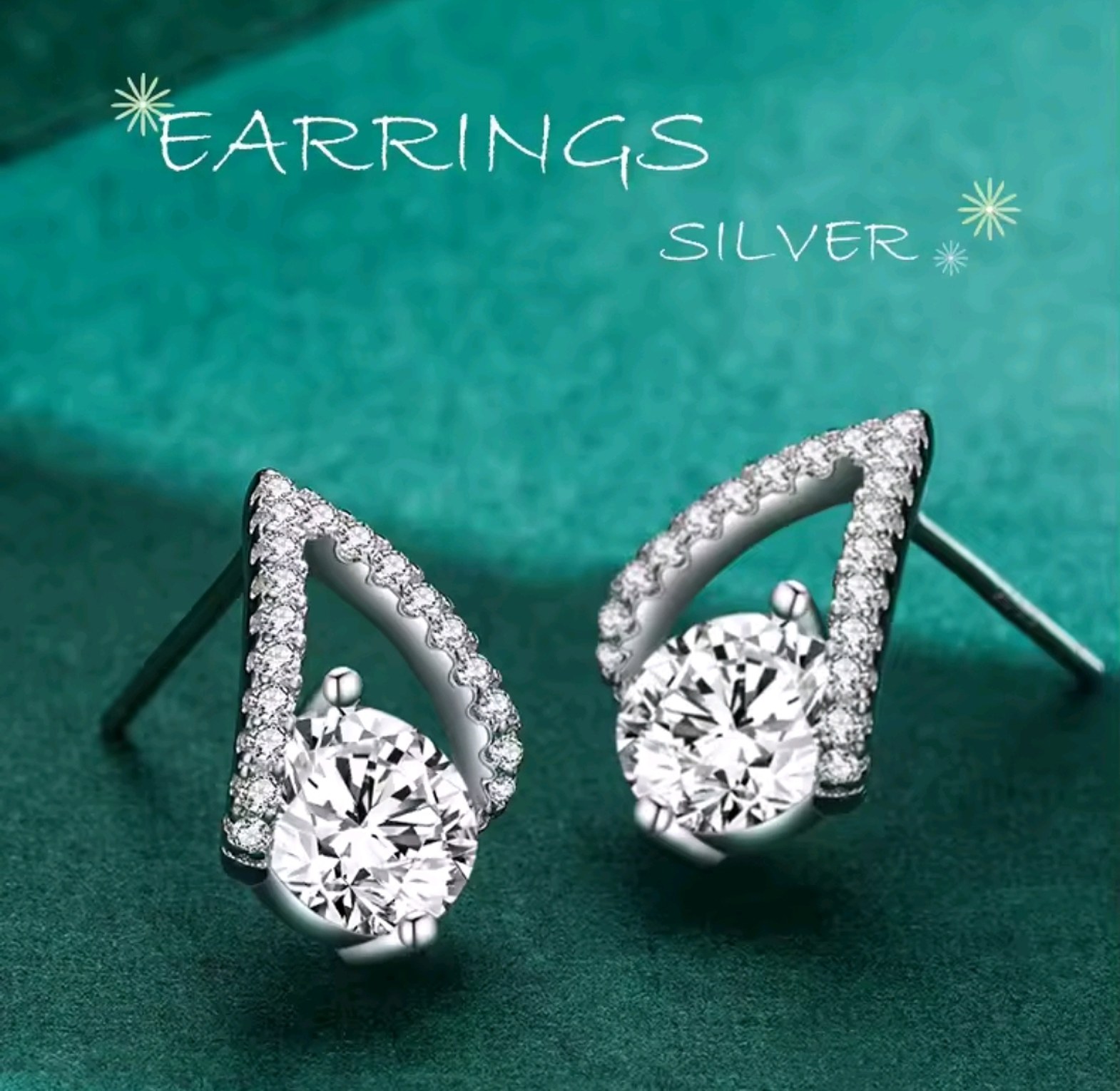 Sterling silver earrings  image