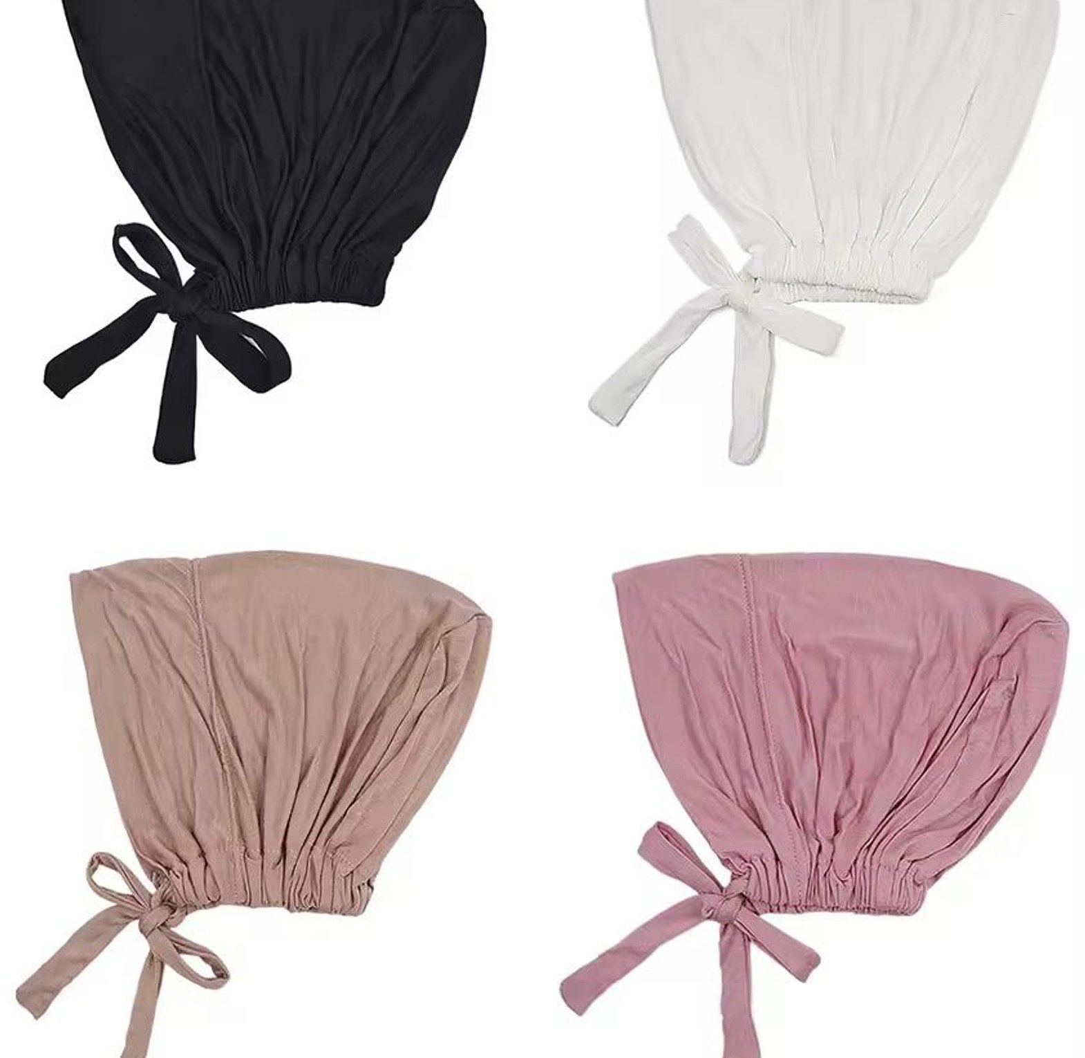 Soft Modal Muslim Turban Hat Inner Hijab Caps image