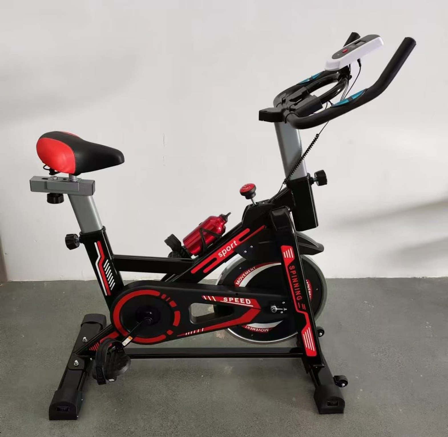 Professional and Portable Spin bike for home workouts and Home Cardio Exercises with an Adjustable seat and handle bar image
