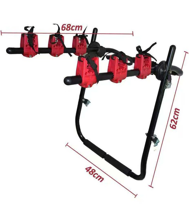  3-Bike Trunk Mount Rack for cars. image