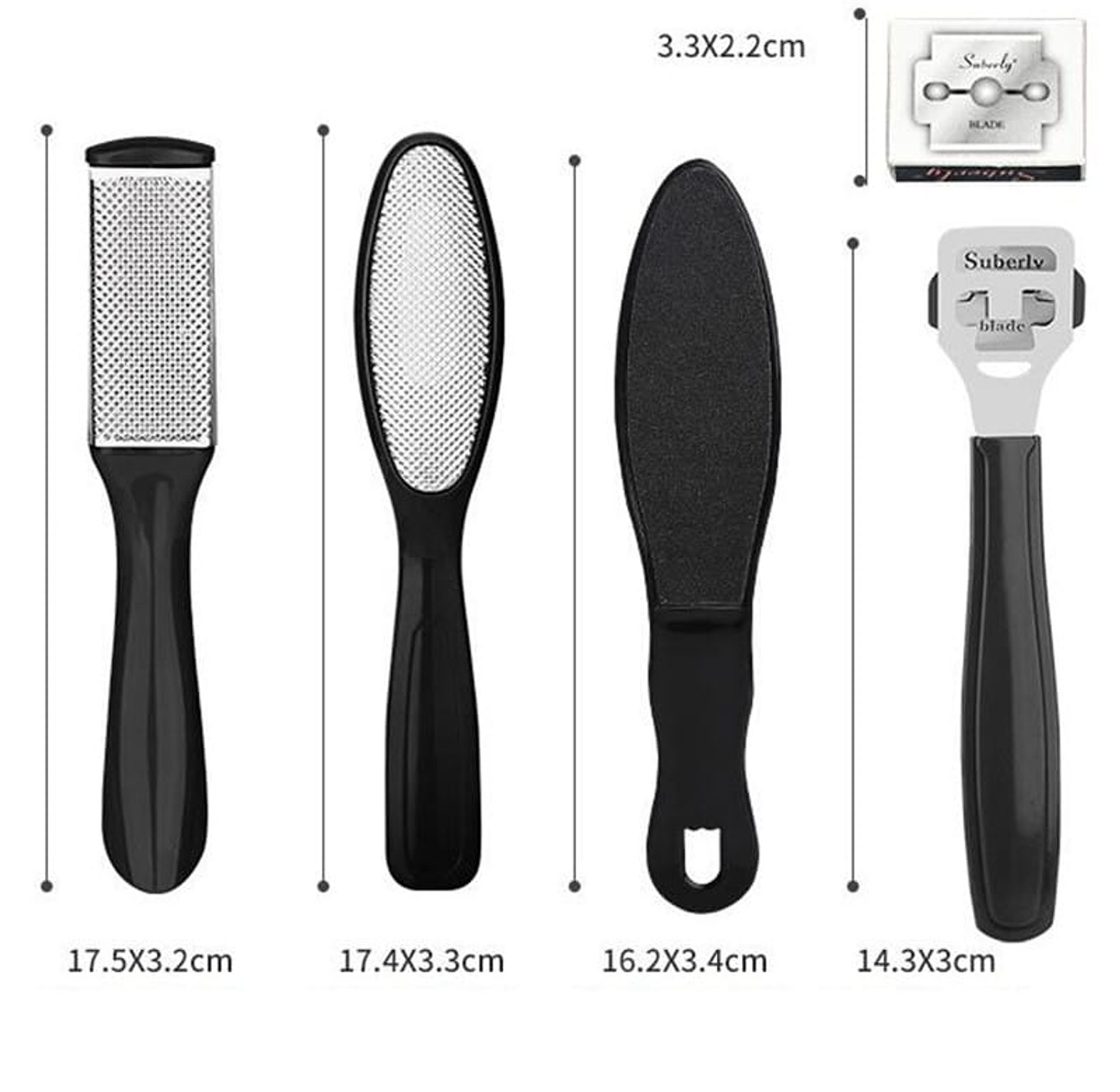 10pc Pedicure Set Peeling and Exfoliating Calluses image