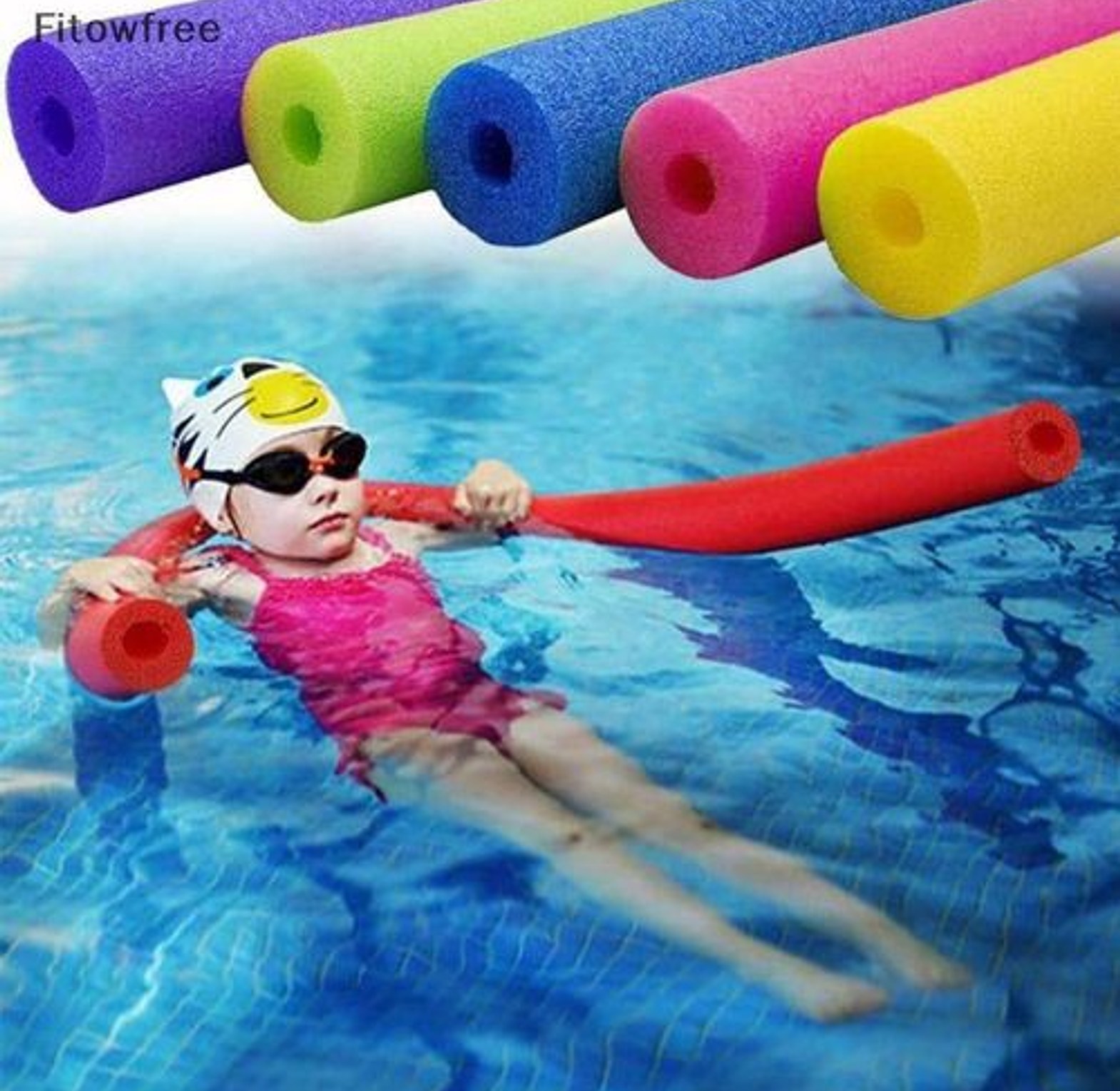 Swimming Noodle. Swimming Floating Pool Noodle, Swim Floater image