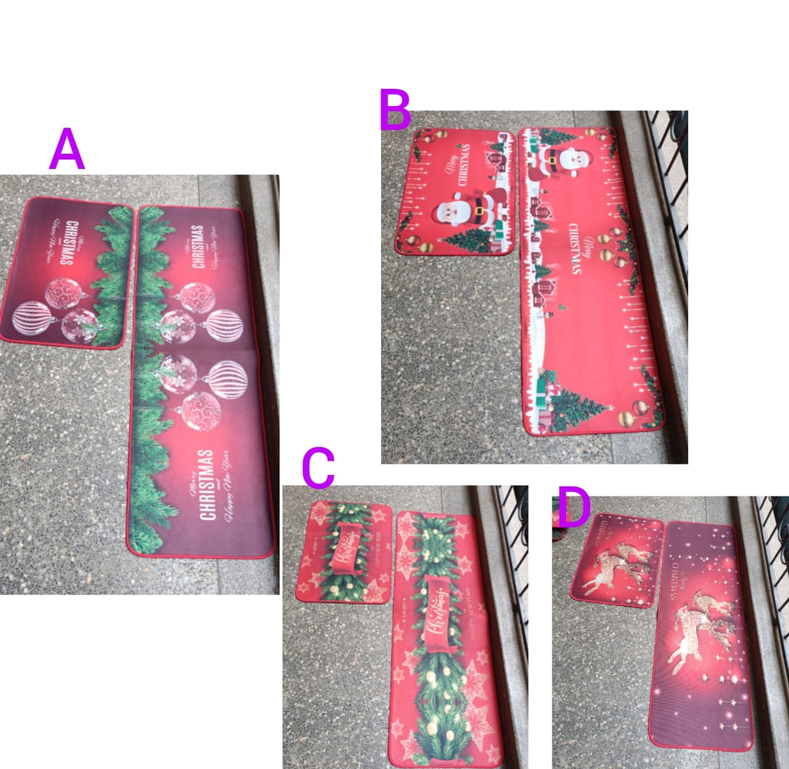 2in1 Christmas kitchen mat image
