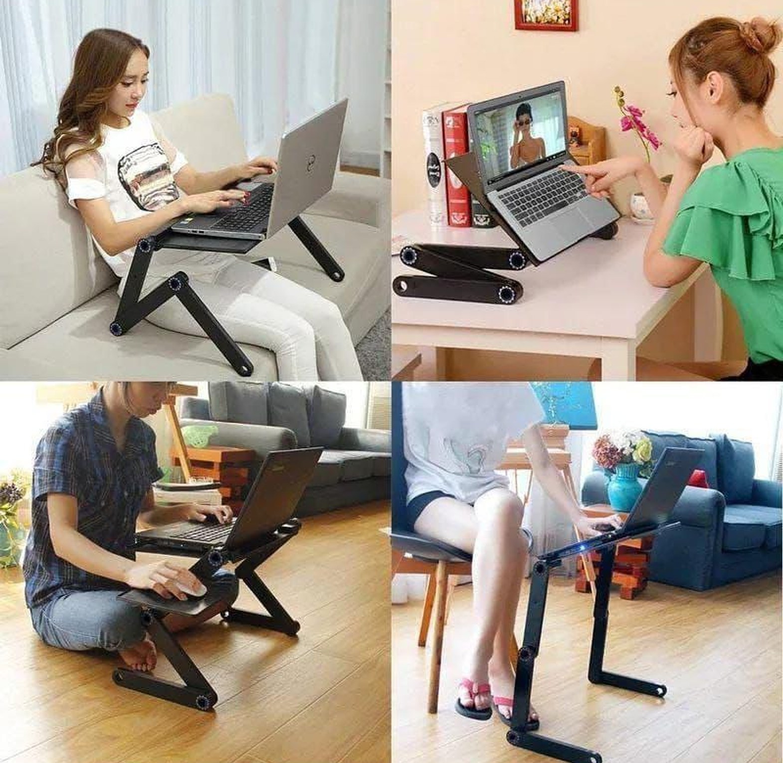Portable Laptop Stand With Mouse Pad And Fun image