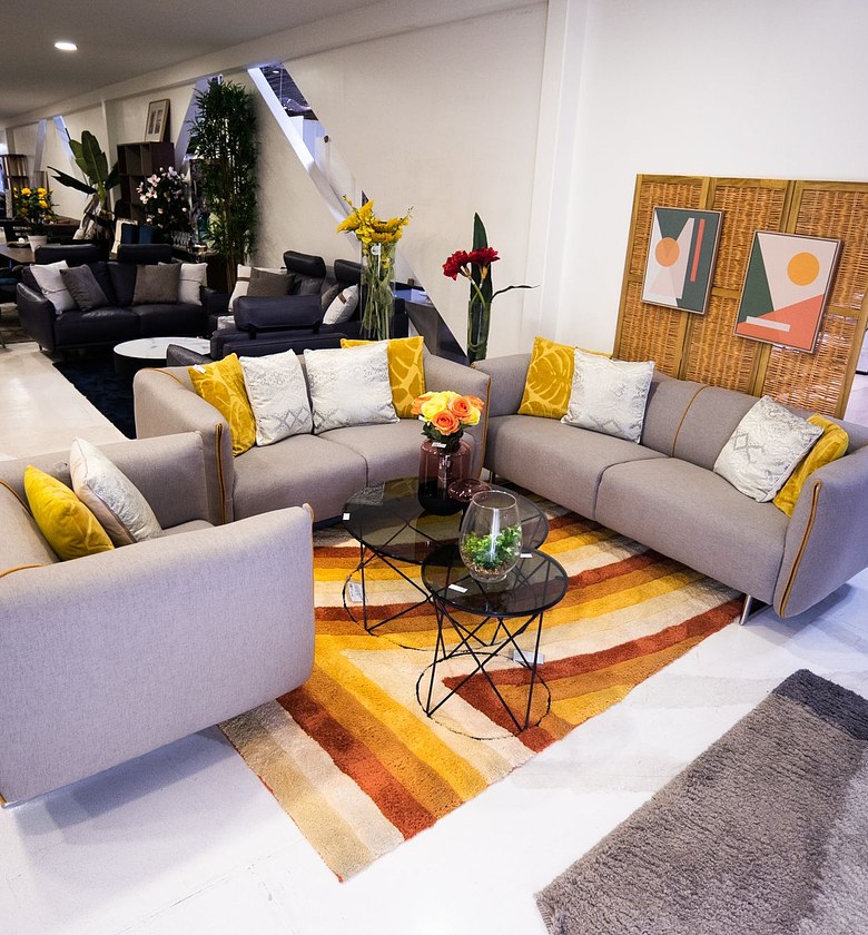 SOFA 3+2+1 FABRIC CLR GREY image