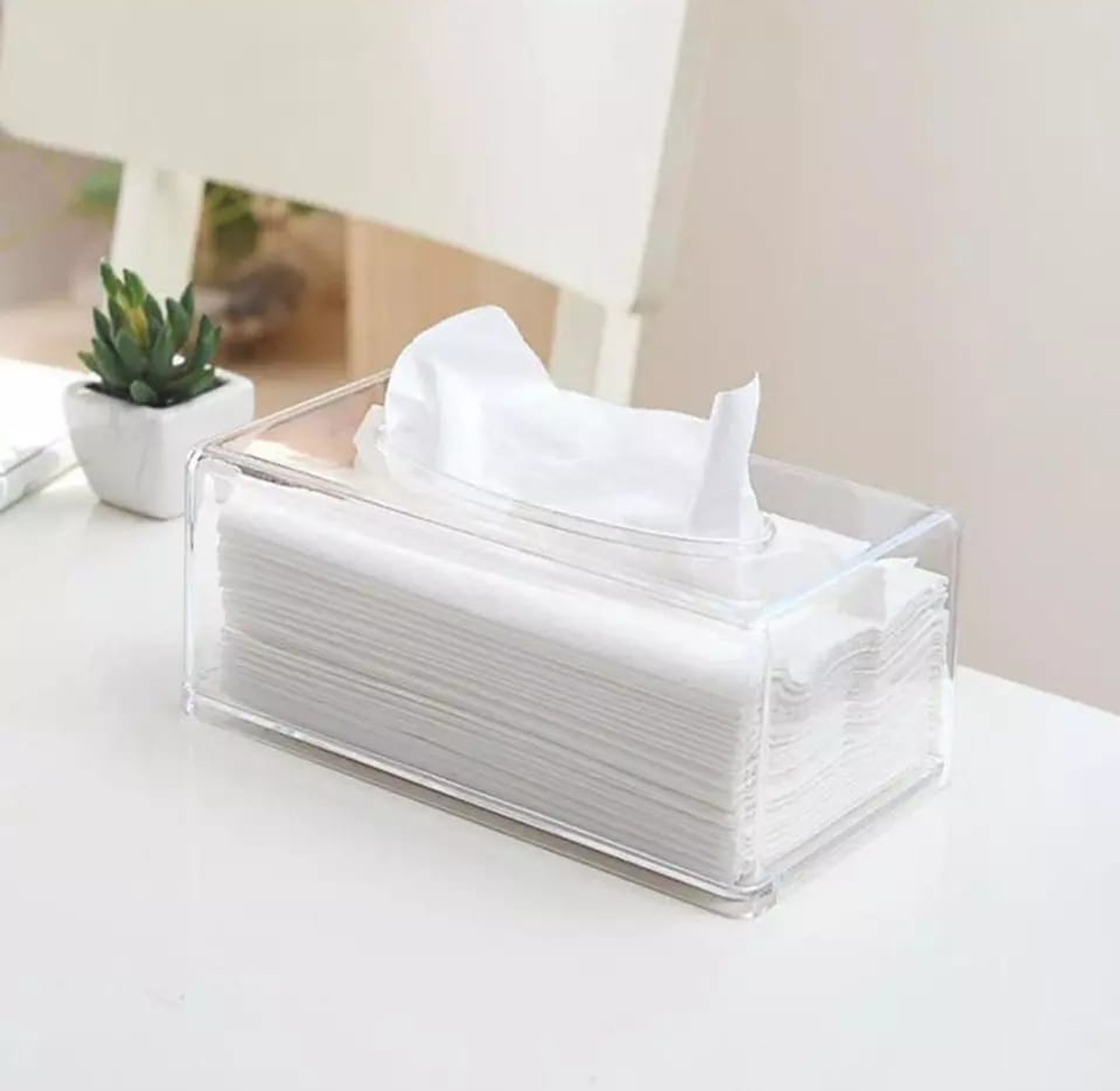Transparent Table Decoration Acrylic Napkin Dispenser image