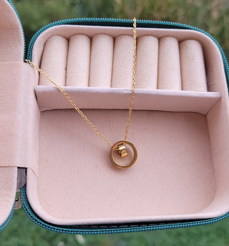 Ring rosegold necklace  image
