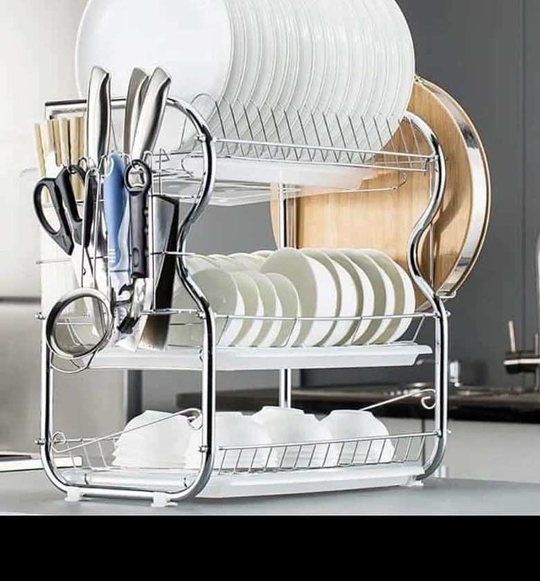 Nunix 3 Layer Stainless Steel Dishrack image