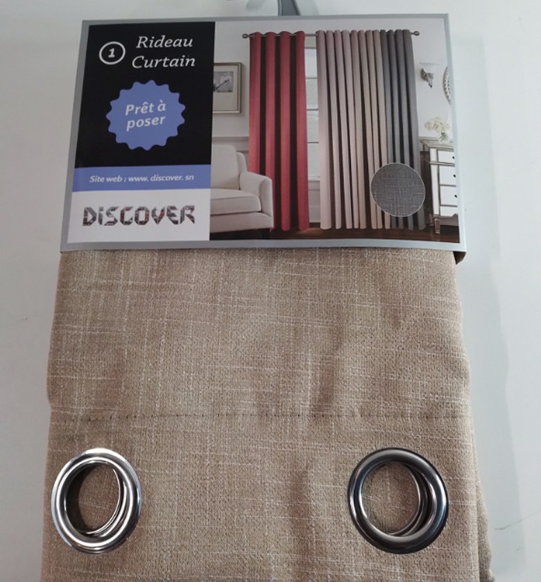 CURTAIN (8 RINGS/BLACK-OU image
