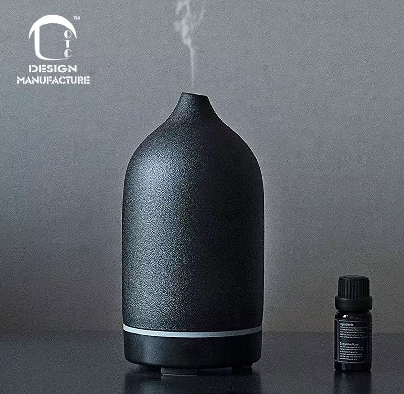 160ml Ceramic Aroma Diffuser – Aromatherapy Home Air Humidifier with Power Cable image