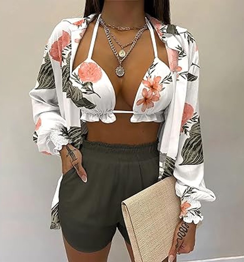 Y589 Bikini Short Set + Matching Coverup image