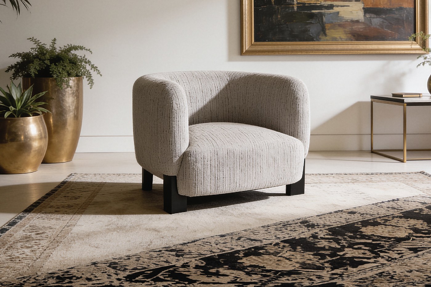 RILES Fabric Swivel Accent Chair  image 1