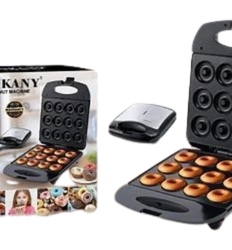 DONUT MAKER. Sokany Double-sided Heating Non-stick Coating Electric Donut Maker Machine-12 slots image