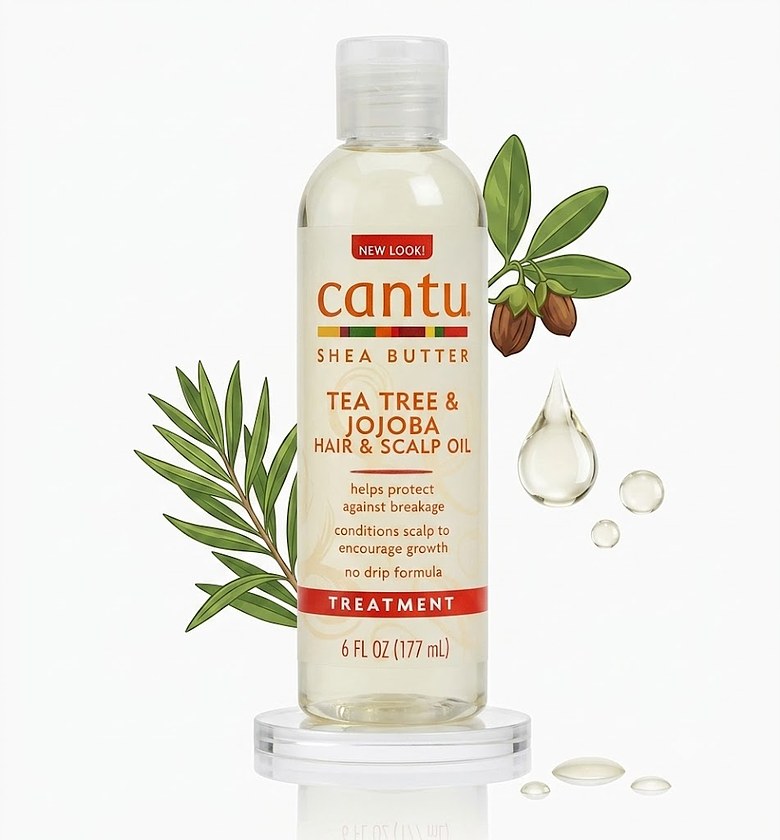 Cantu Shea Butter Tea Tree & Jojoba Hair & Scalp Oil – 177 ml image
