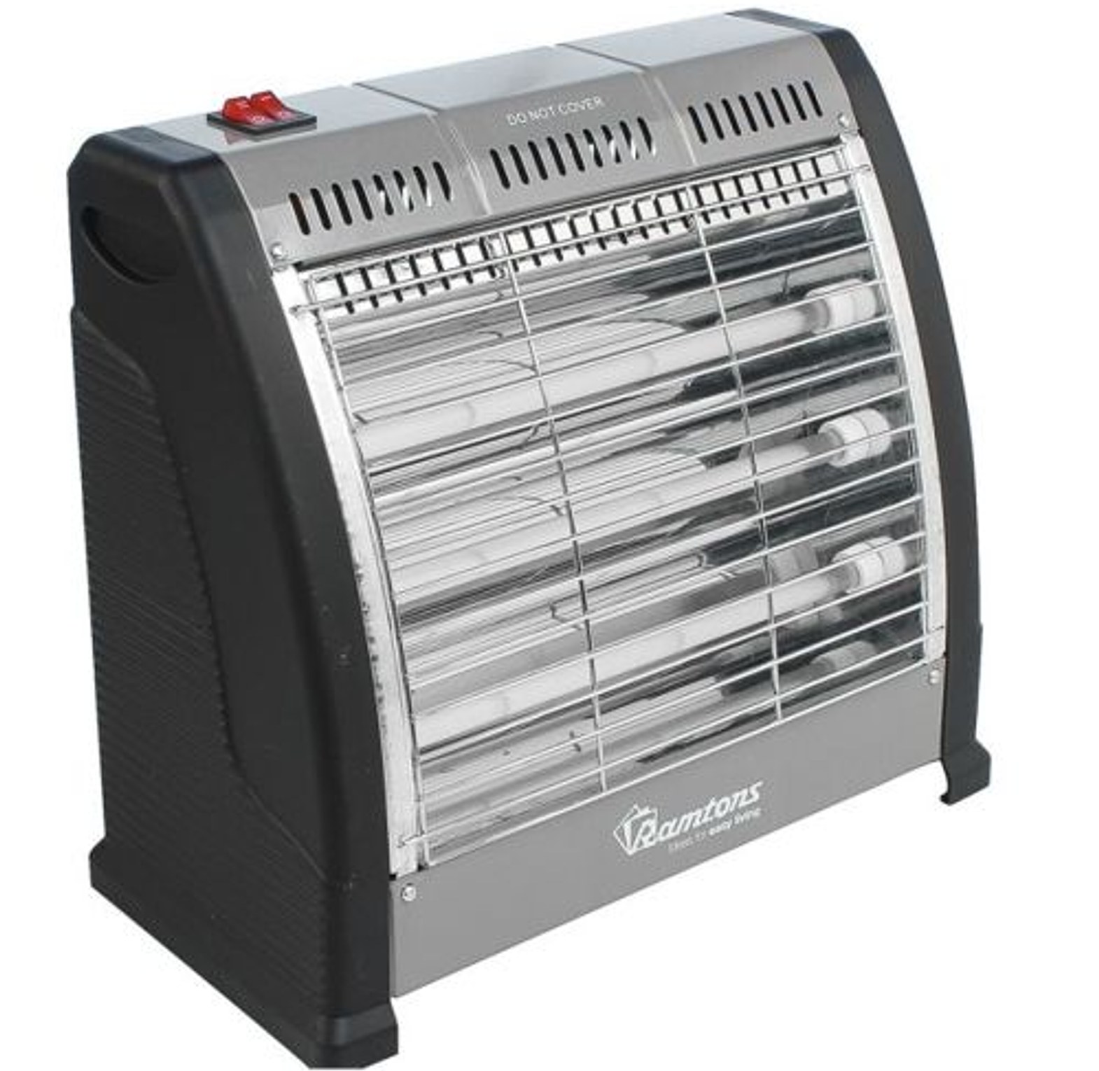 ROOM HEATER. Ramtons RM/469 Electric Bar Quartz Heater, Black & Silver (1 YR WRTY). image