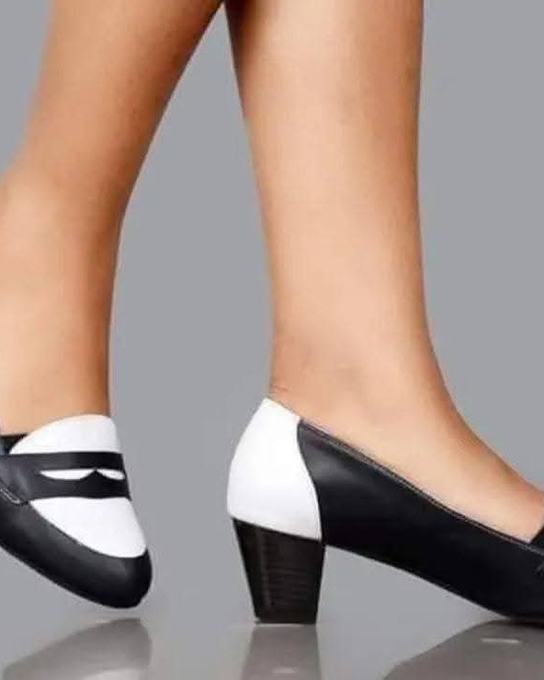 Turkish Premium Pure Leather Shoes – Navy & White image