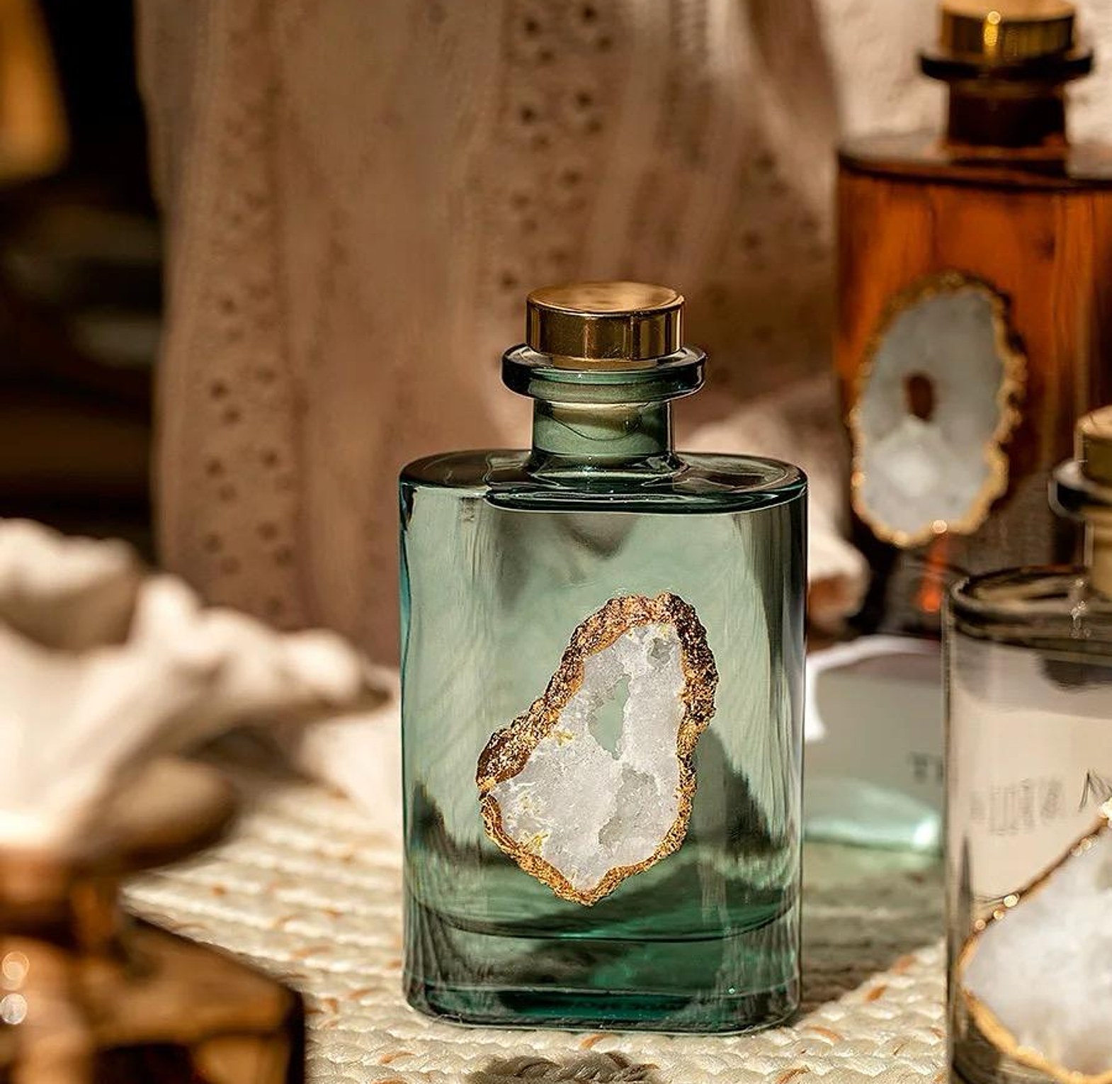Oil fragrance perfume with crystal bottle Reed diffuser 200ml image