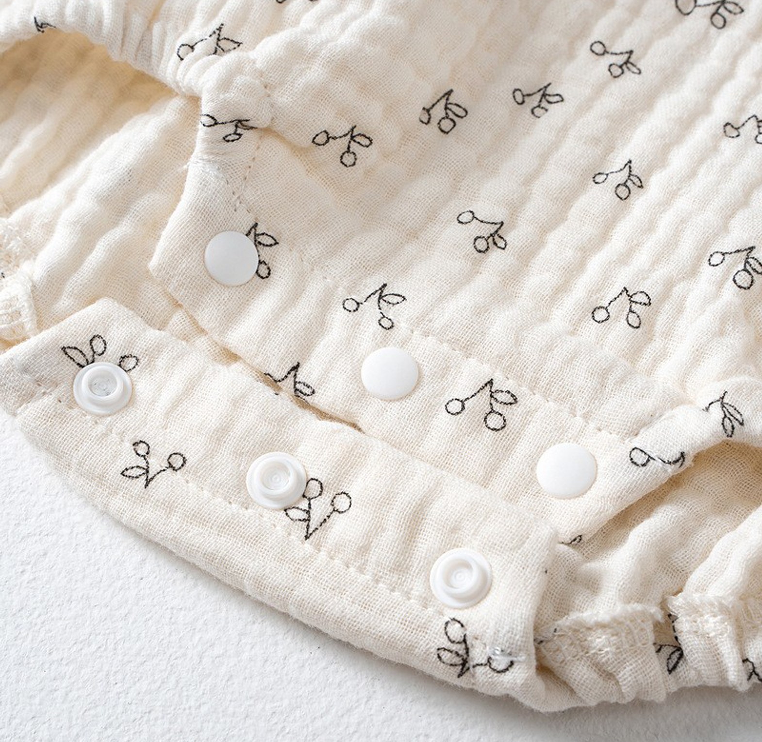 Serene Blossom Muslin Romper image