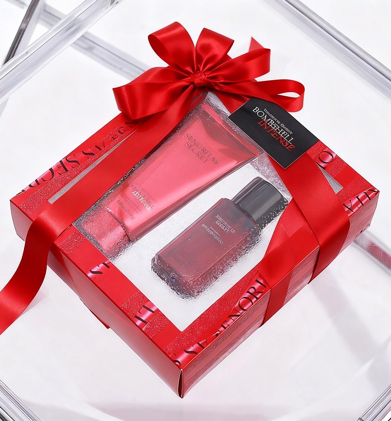 Senoritas Secret Bombshell Intense Perfume Gift Set with 100ml Fragrance Lotion & 75ml Perfume.  image