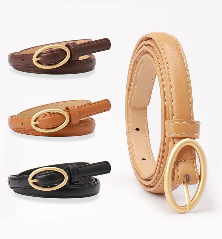 Oval buckle belts image